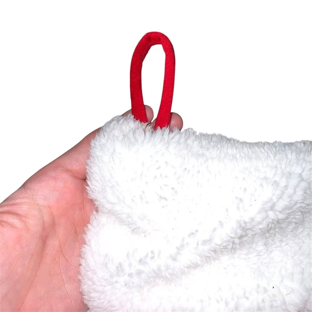 Target Red Christmas Stocking Monogram Letter J Sequin Bead Initial Plush 2011